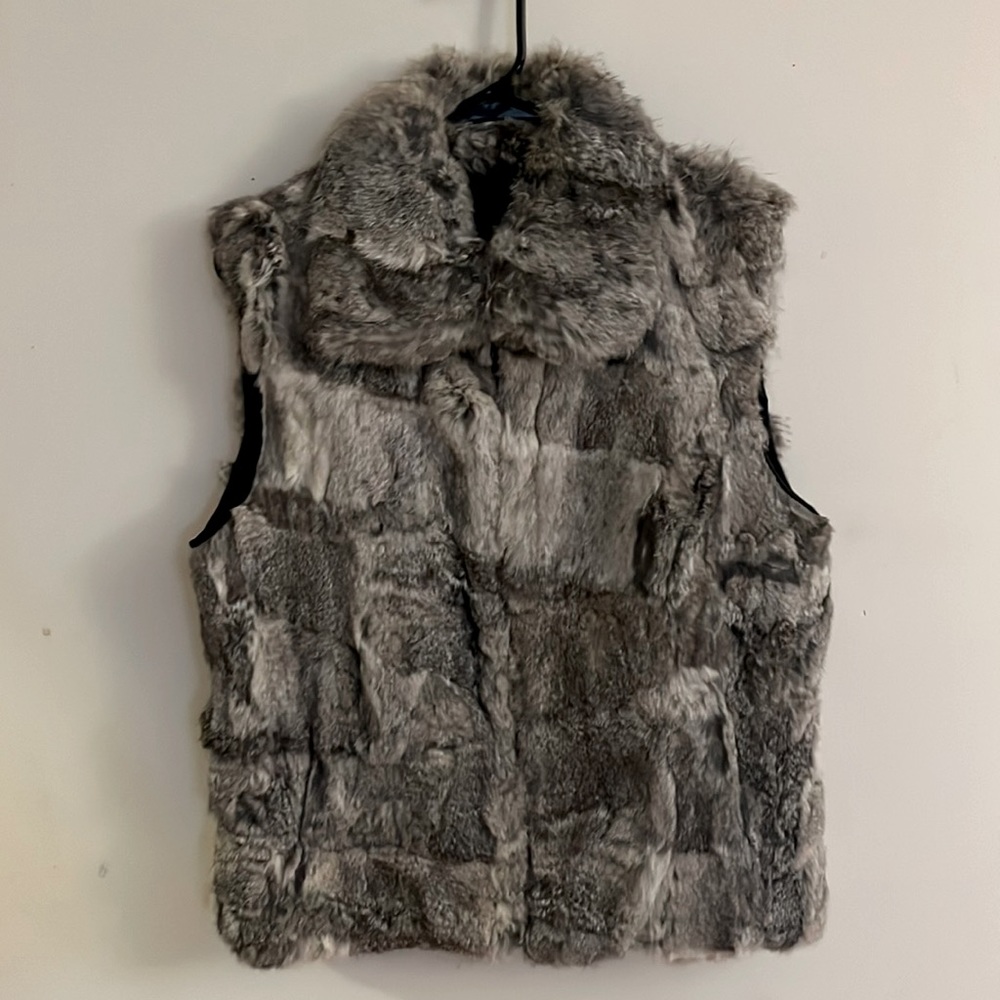 Brand new rabbit fur vest.